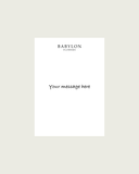 Babylon Message Card