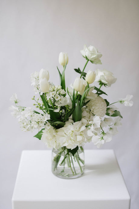 White Seasonal Posy